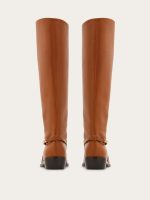 Ferragamo F buckle knee boot - Image 4